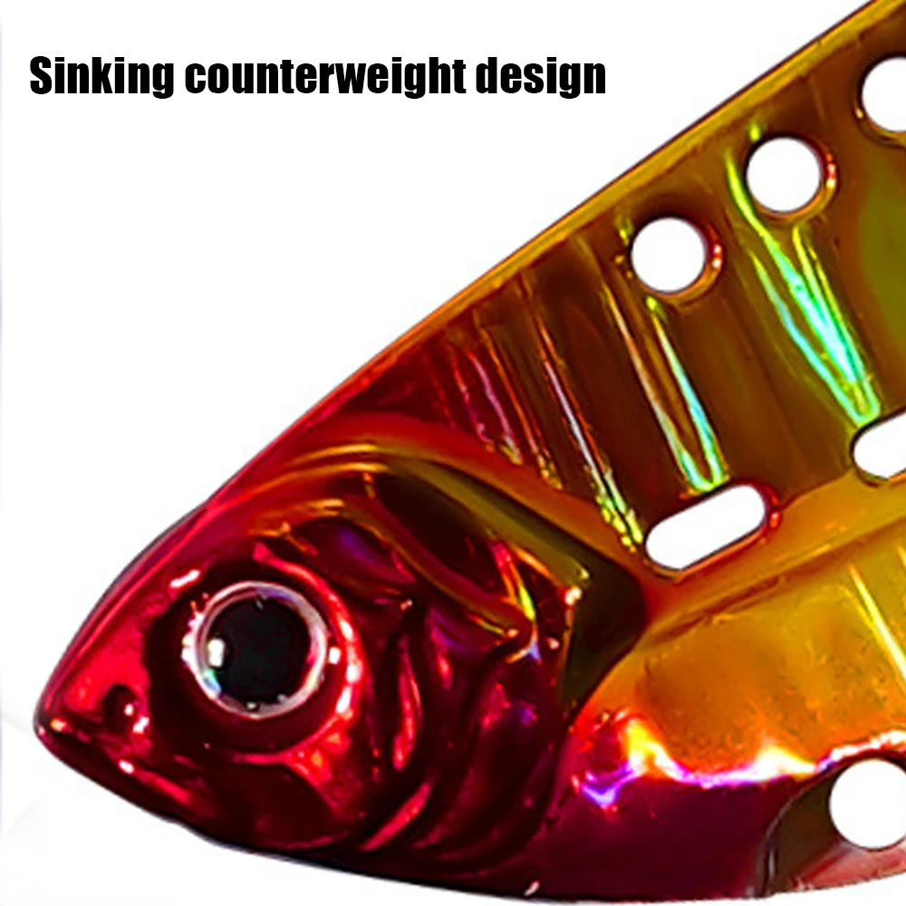 Señuelo de pesca con vibración Vib Bitterling fregadero Swimbait 3D Wobbler plantilla de Metal cebo Artificial para pesca de Lucio perca ​   Aparejos - imagen 5