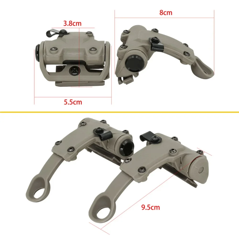 Auriculares tácticos electrónicos, auriculares RAC con cancelación de ruido, auriculares de tiro, accesorio de brazo de repuesto para casco táctico, riel de arco - imagen 3