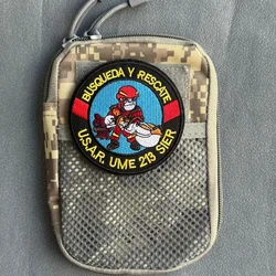 Parche táctico bordado de moral con velcro para mochila