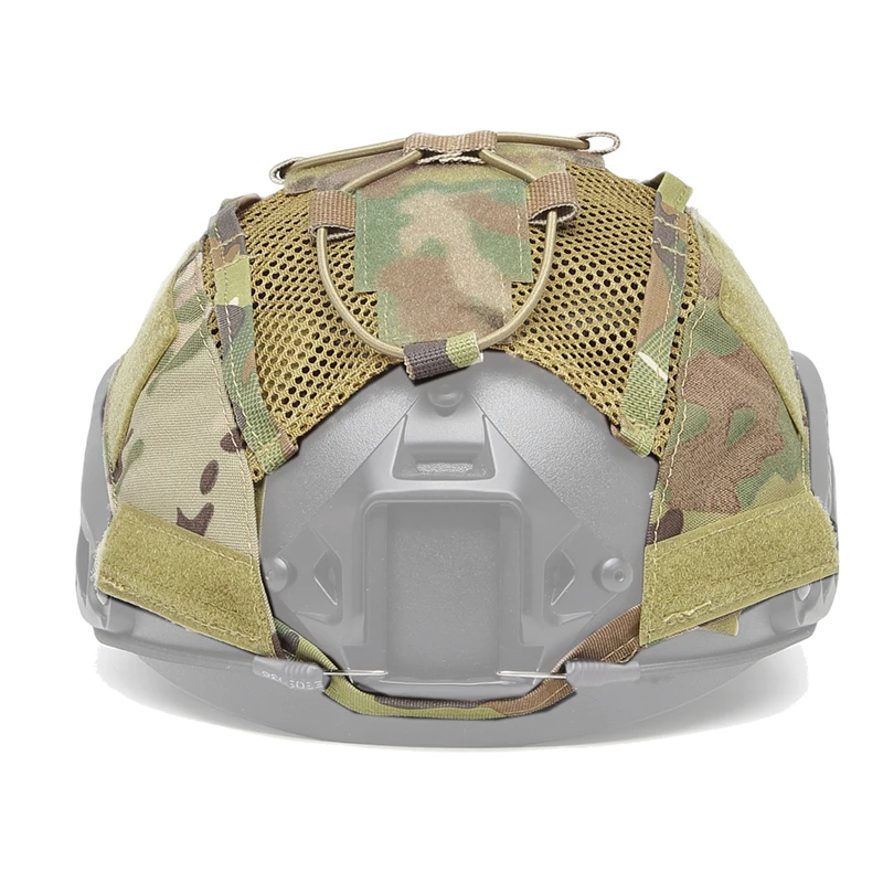 Funda para casco Airsoft, tela táctica para casco marítimo rápido, accesorios para casco de caza y tiro con cordón elástico, bolsa para batería NVG - imagen 4