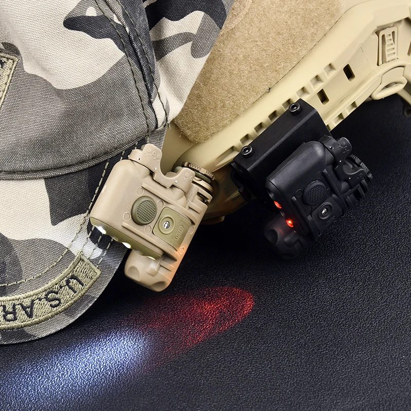 Luz Táctica Rápida para Casco Airsoft WADSN GEN 2 - LED Doble (Rojo/Blanco) - Lámpara de Exploración para Casco, Ideal para Caza, Aire Libre y Accesorios de Armas - imagen 5