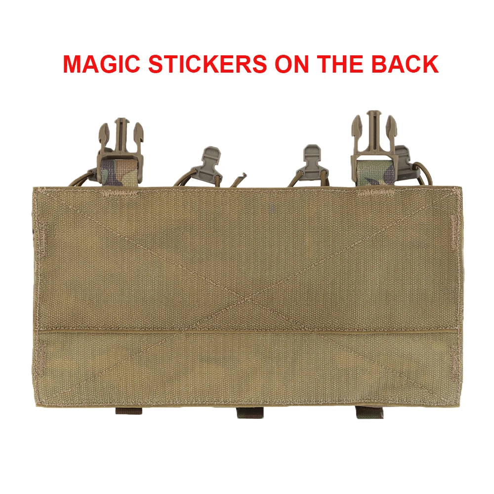 Chaleco táctico 7,62 placa Triple Mag para chaleco de caza Airsoft, bolsa para revistas colgante en el pecho, bolsa para artículos diversos de primeros auxilios - imagen 5