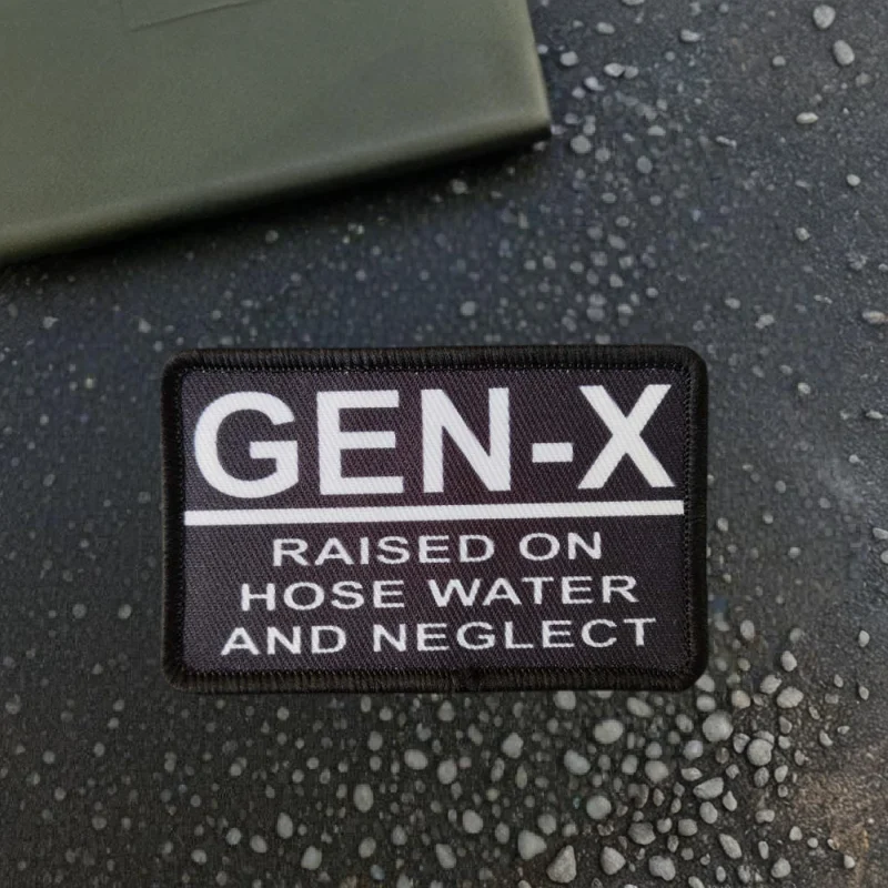 Parche de impresión táctica GEN-X, insignia de moral con gancho y bucle divertido, accesorios de decoración para mochila, pegatinas, parches DIY para ropa - imagen 2