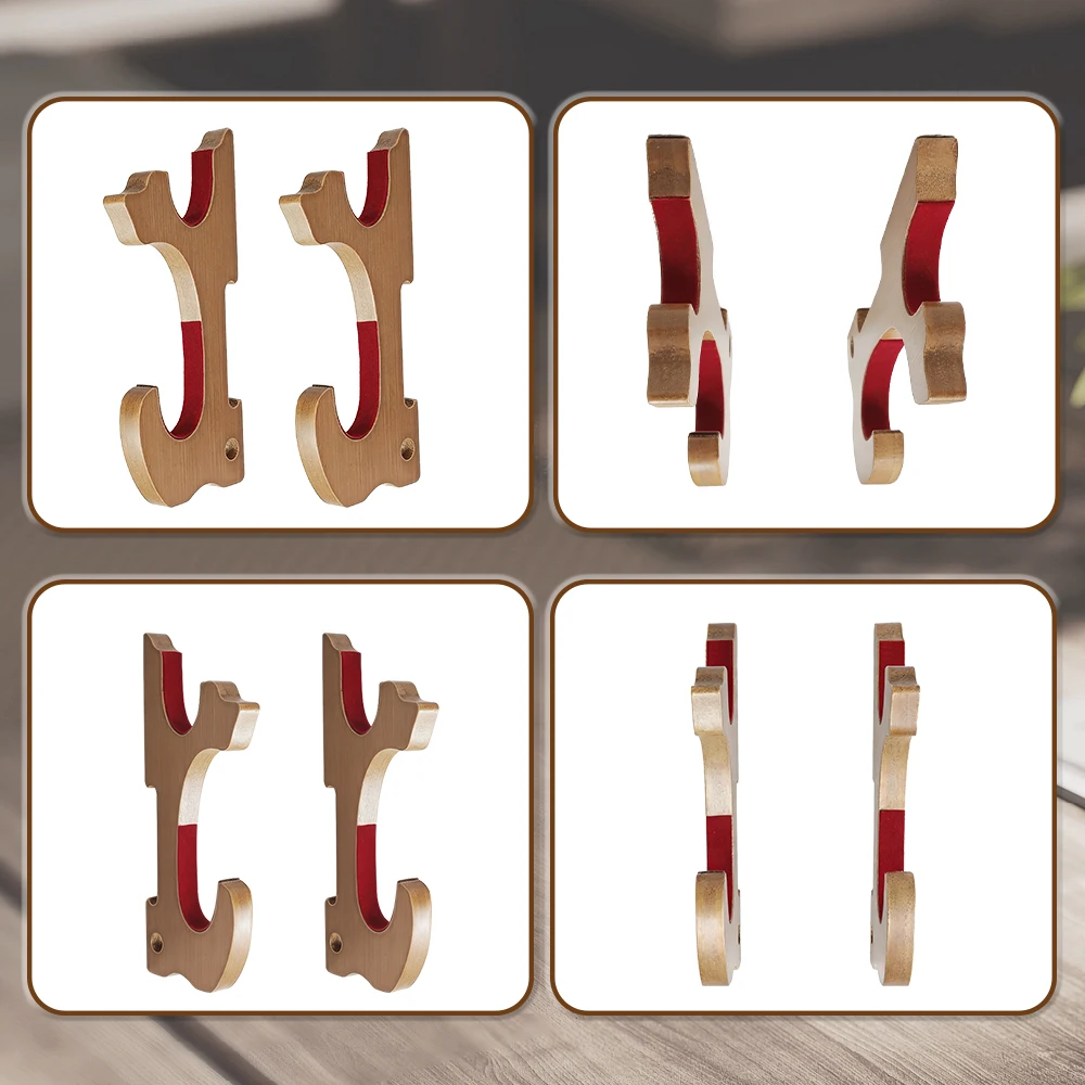 Gancho para espada de montaje en pared, soporte de exhibición para espada, estante de exhibición para espada de pared, estante ajustable para arco de tiro con arco para decoración del hogar, 2 uds. - imagen 5