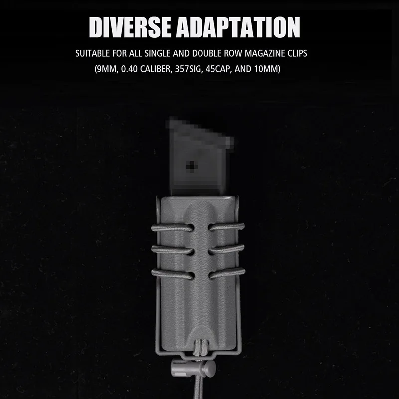 Bolsa táctica para revista Molle, cinturón para pistola, funda Mag de extracción rápida para Glock 9MM 0,40 357SIG 45CAP 10MM, serie Urban Assault - imagen 2