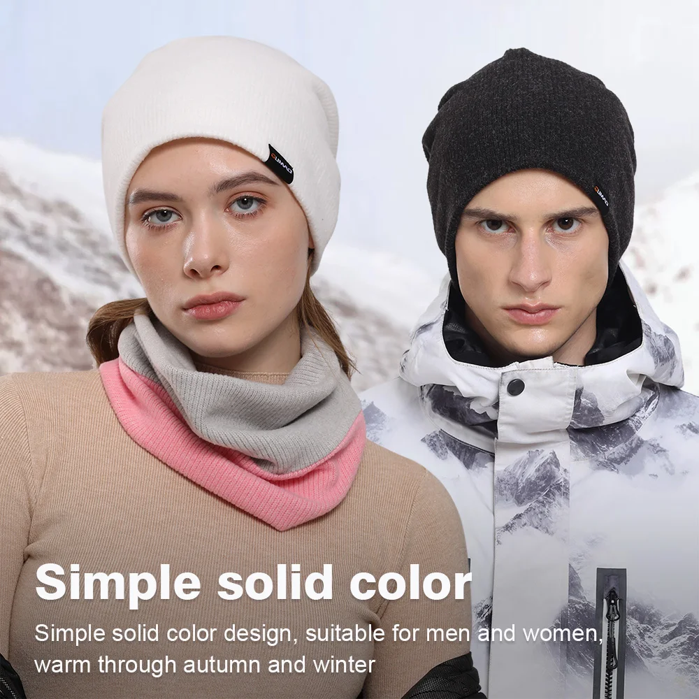 Gorros tejidos de invierno, gorros térmicos para correr al aire libre, gorros a prueba de viento para esquí, Snowboard, ciclismo, senderismo, gorro suave y cálido para hombres y mujeres - imagen 3