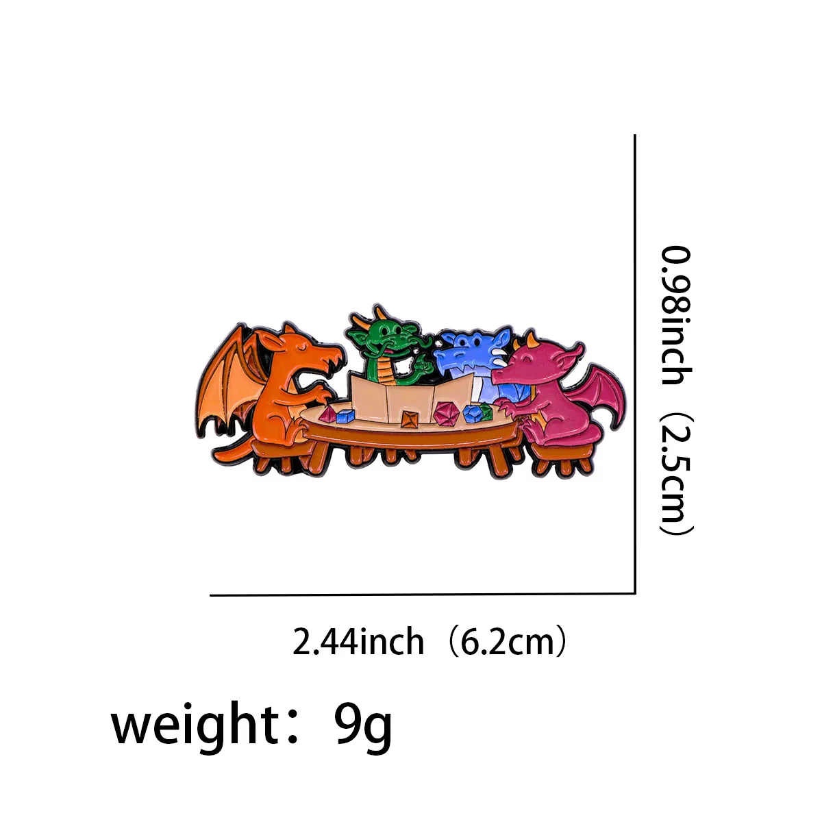 Alfileres esmaltados de dragones, broches de juego personalizados, insignias de solapa, joyería de animales divertida, regalo para niños y amigos - imagen 2