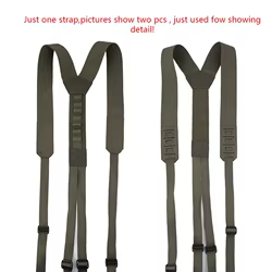 Tirantes tácticos MOLLE tipo Y con cinturón lumbar resistentes