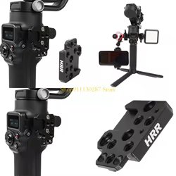 Placa montaje accesorios cardán J1HC con puertos 1/4" y 3/8" para Ronin S RSC2