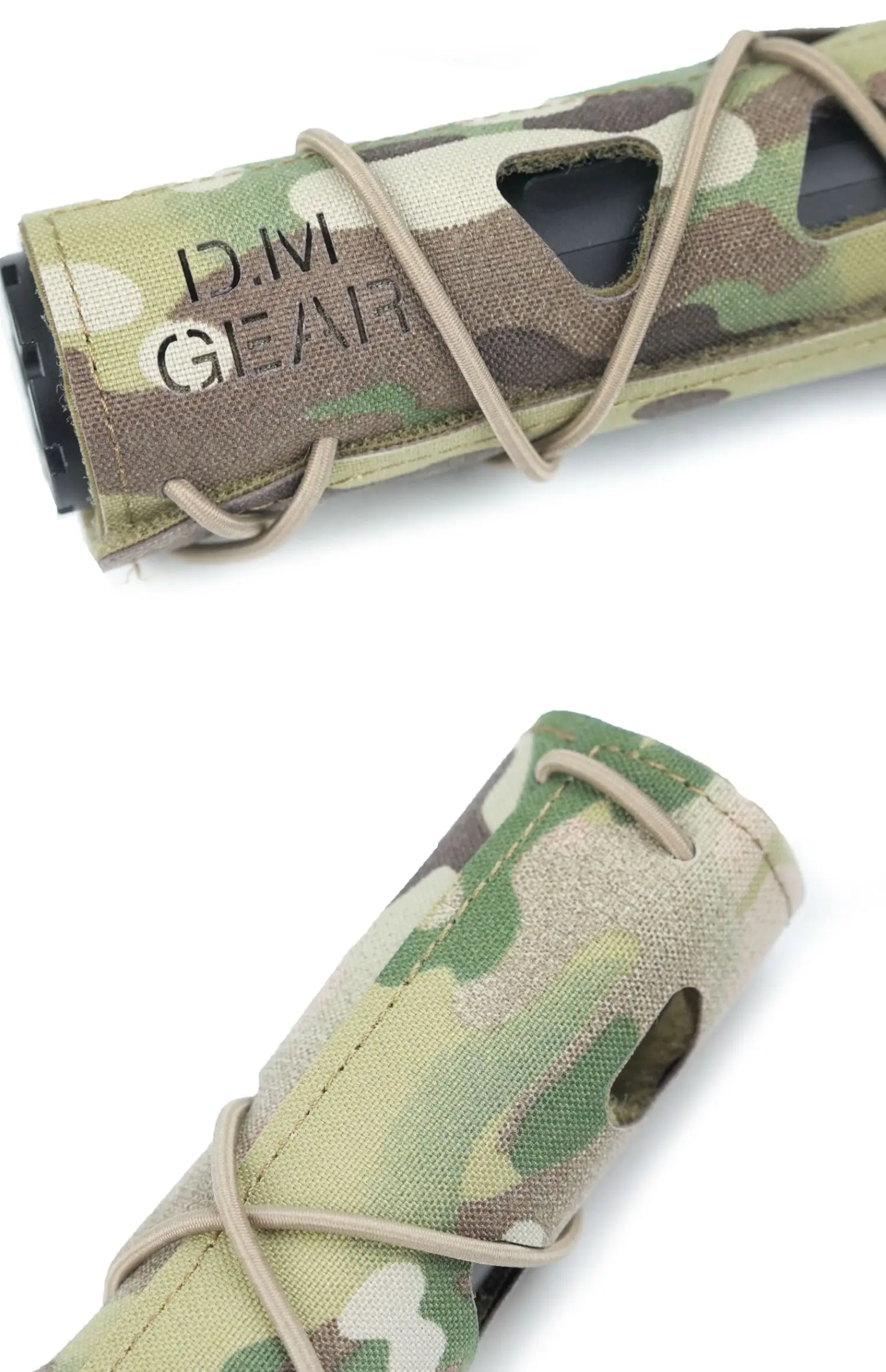 Accesorio táctico silenciador cubierta protectora de cuerda elástica de liberación rápida estilos largos y cortos - imagen 5