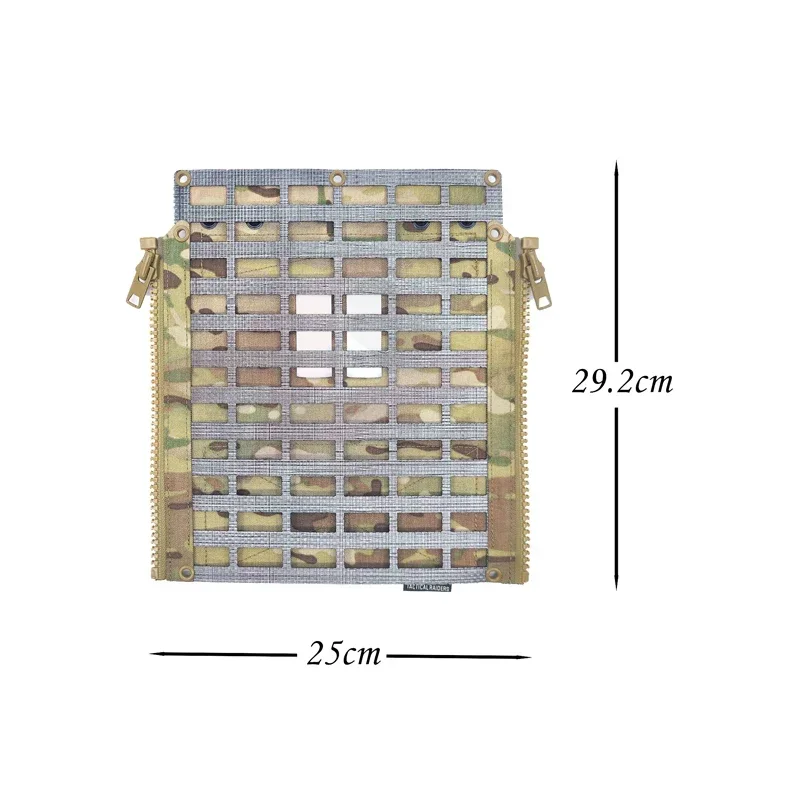 SS Style LV119 Molle Panel trasero con cremallera chaleco táctico Airsoft placa portadora placa equipo de expansión - imagen 4