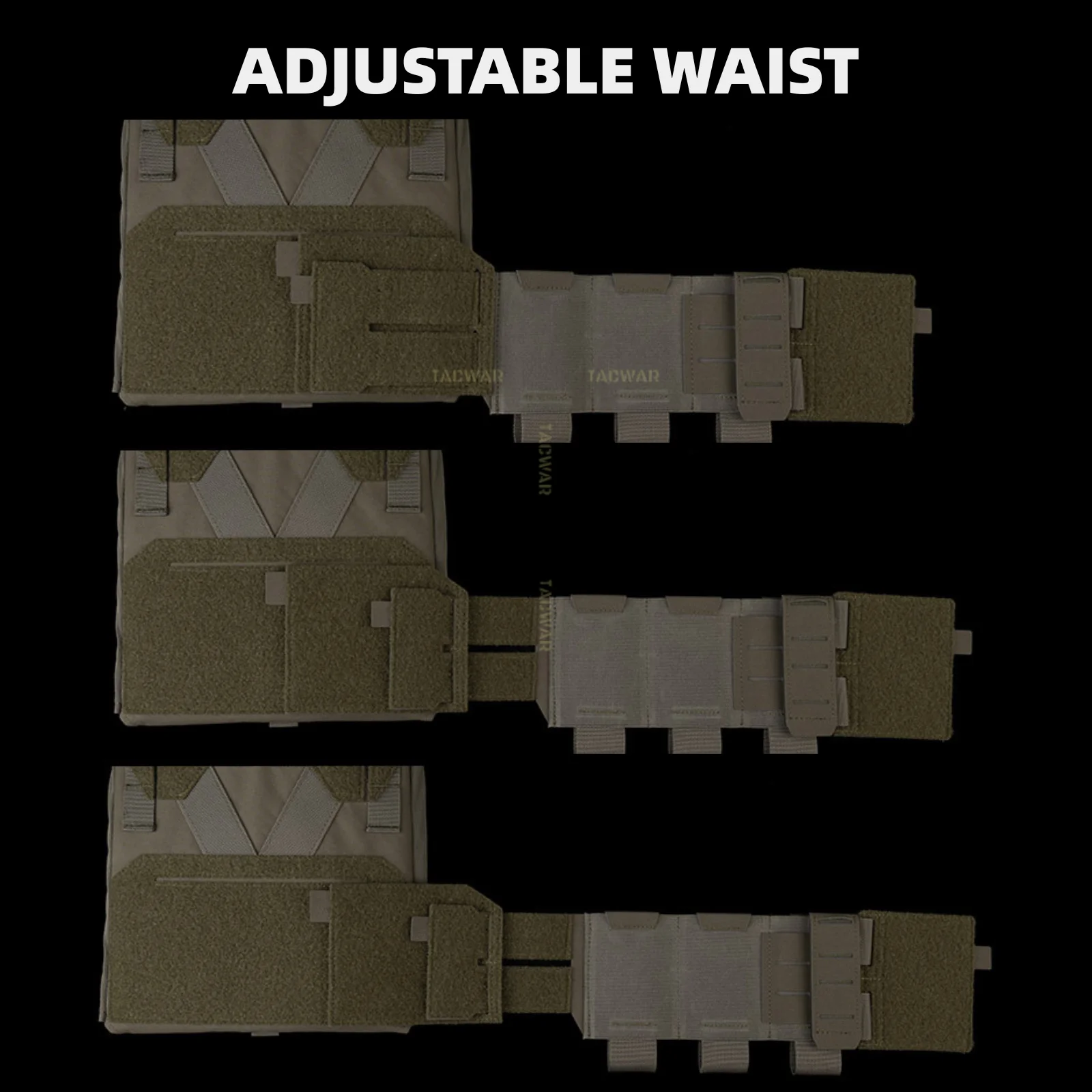 Soporte de placa secundaria de K-Z con bolsa Triple Mag 556, chaleco táctico con correa de hombro y cintura de liberación rápida ajustable para Airsoft - imagen 3