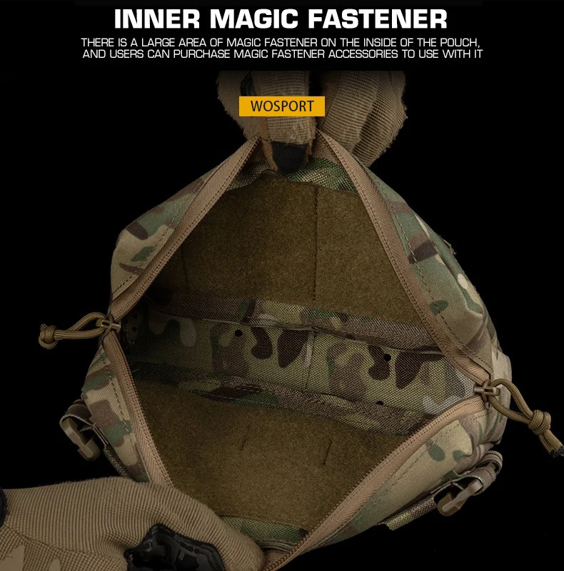 Riñonera táctica para deportes al aire libre, bolsa colgante con accesorio MOLLE, bolsa GP multifuncional de 9 "x 5" x 2 " - imagen 5