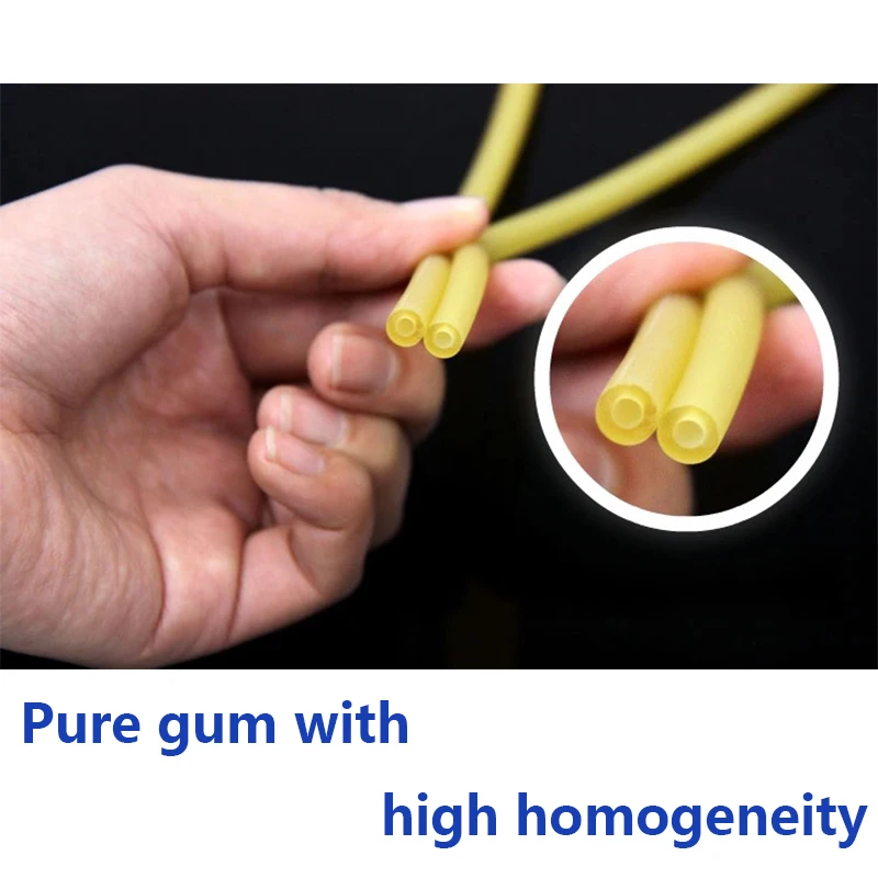 Manguera de látex Natural, banda de goma para tirachinas, alta elasticidad, cánula Médica Quirúrgica, catapulta, banda de tensión para Fitness, 1M - imagen 3