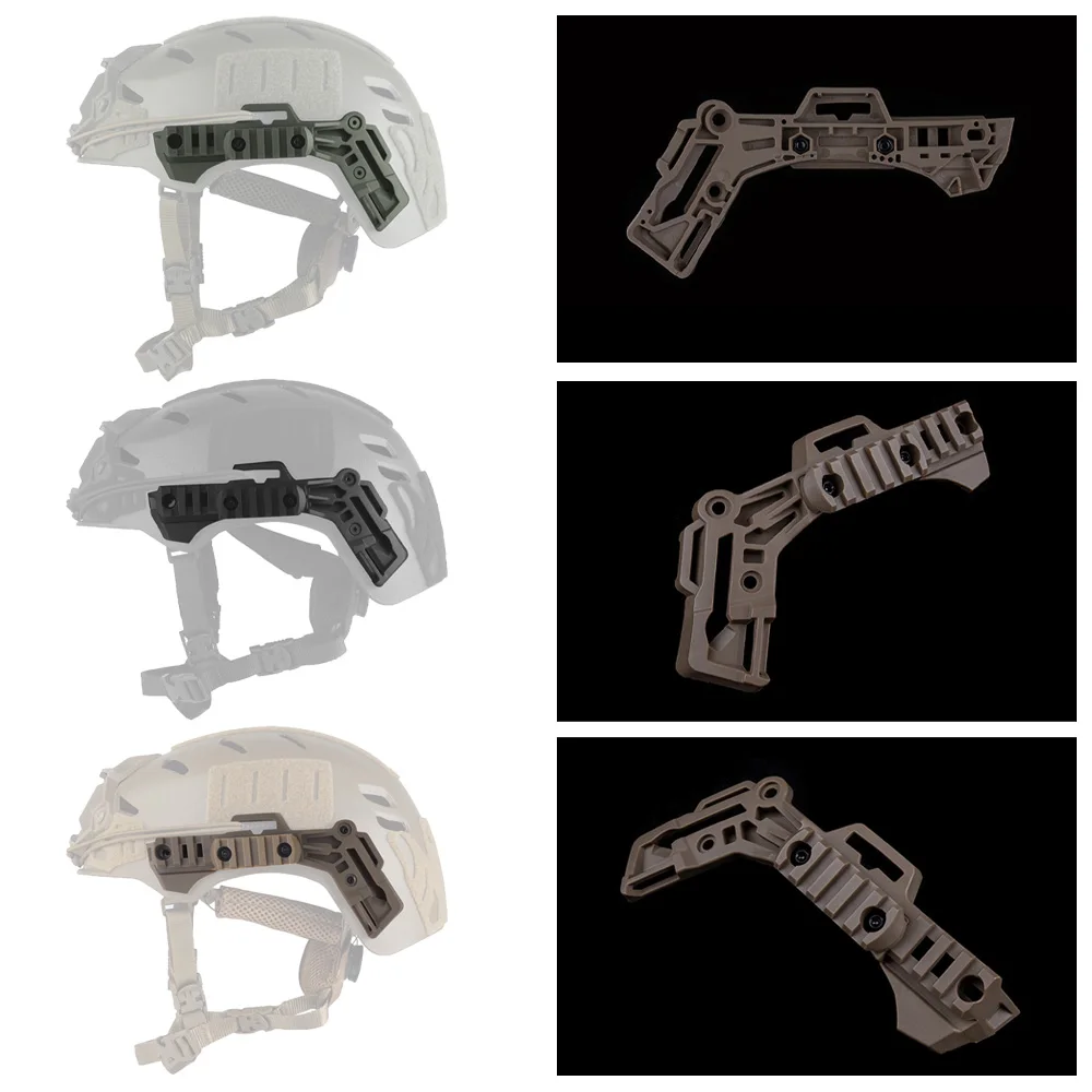 El riel guía de nailon multifuncional y ampliable para accesorios de casco utiliza rieles guía para casco Wendy