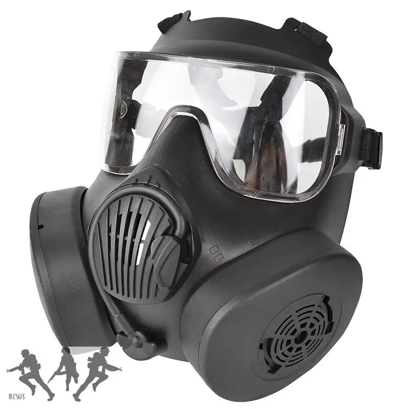 Mascarilla táctica de caza Airsoft M50, máscara de Gas de doble ventilador, protección facial completa CS - imagen 5