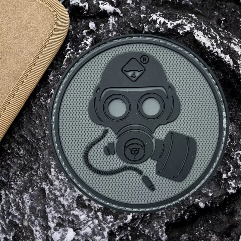 Perigo Crisis de EE. UU. Parche táctico de PVC, brazalete con gancho y bucle de calavera, insignia de moral, pegatinas decorativas para mochila, parches para ropa - imagen 4