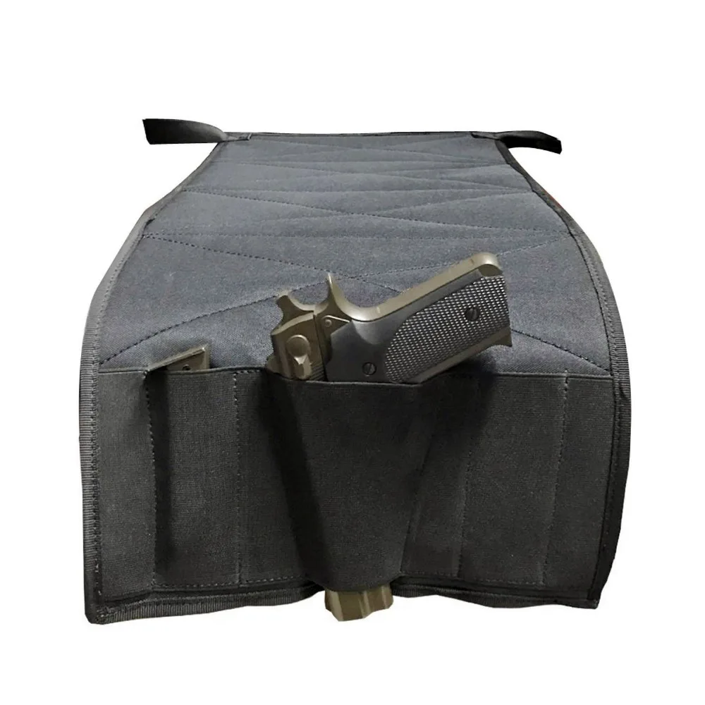 Funda táctica oculta para asiento de coche, funda de pistola oculta para vehículo, debajo del colchón, cama, silla - imagen 4