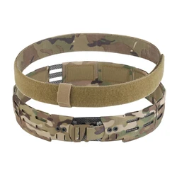 Cinturón táctico de batalla Airsoft 2 en 1 combinación ligera MOLLE caza tiro cinturón de entrenamiento con hebilla de liberación rápida