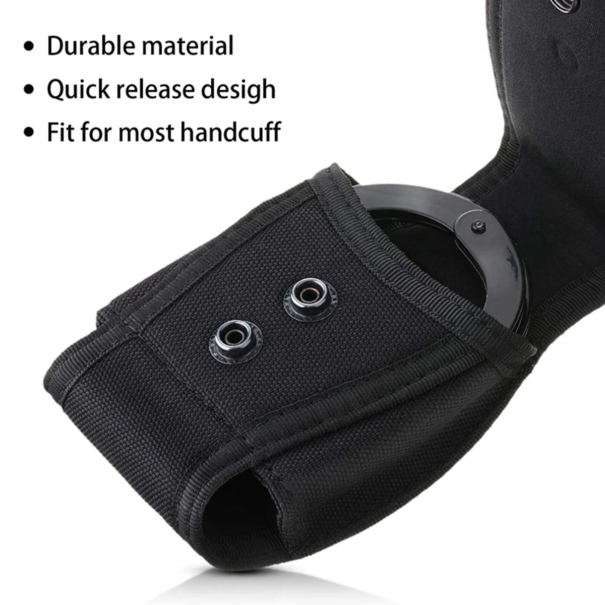 Funda táctica MOLLE para esposas articuladas con solapa - imagen 4