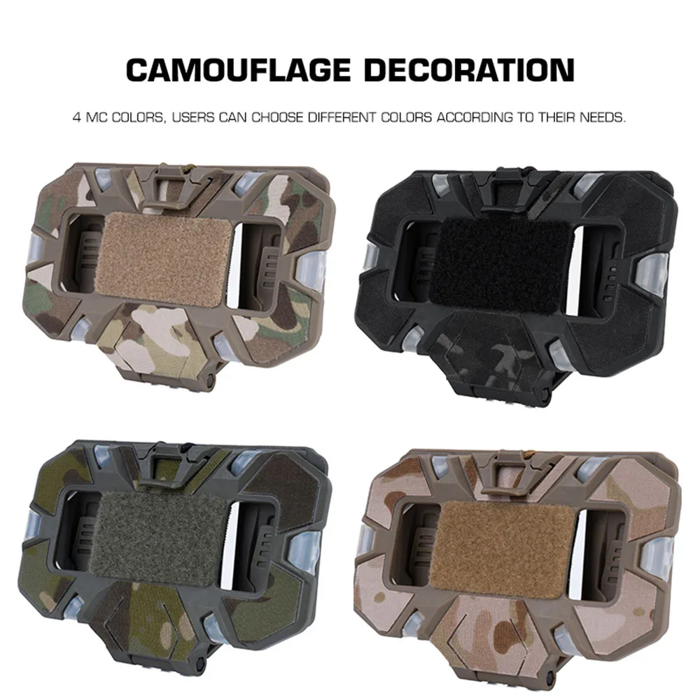 Tablero de navegación plegable para teléfono MOLLE táctico, pegatina de camuflaje, soporte para teléfono, pegatina decorativa, accesorios de caza - imagen 3