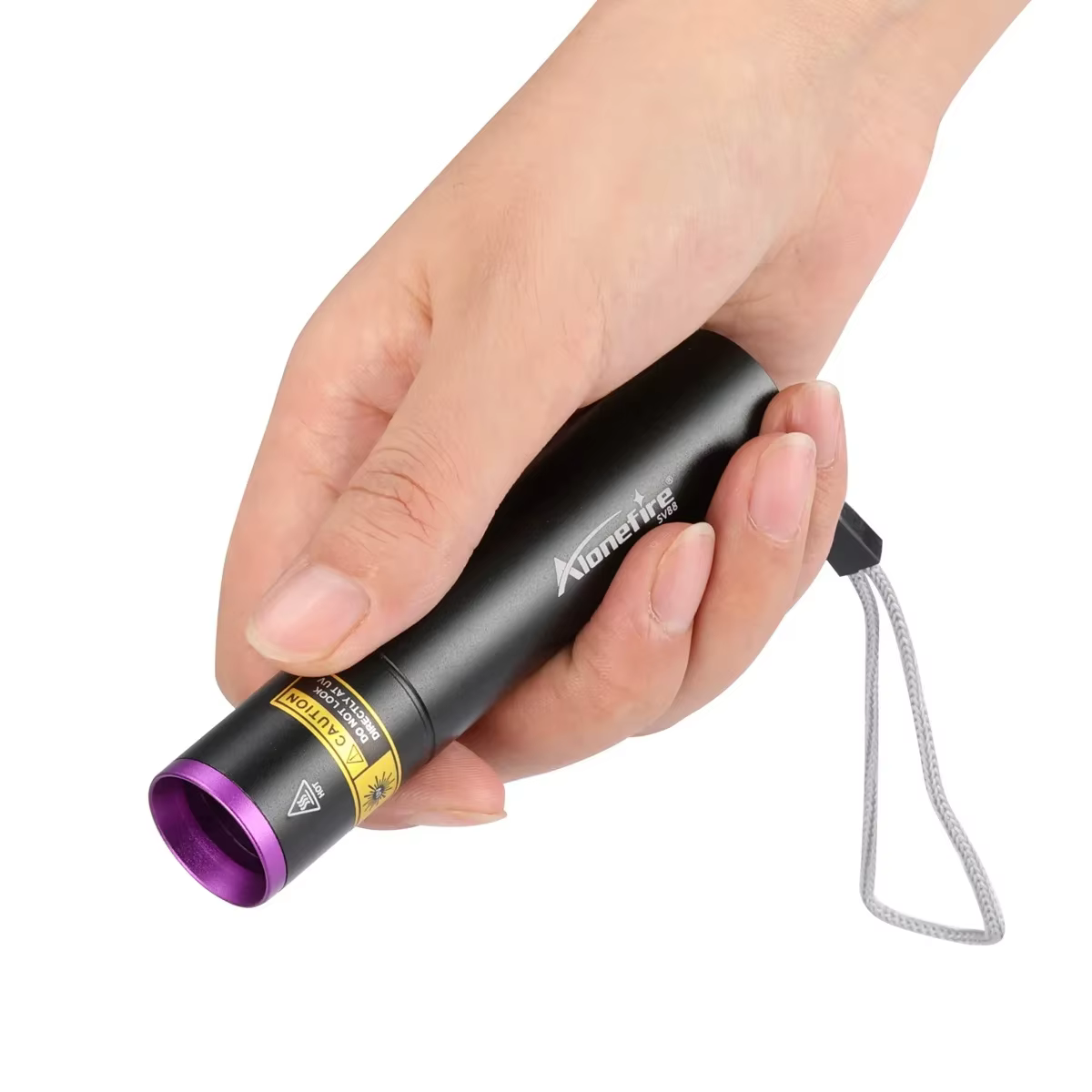 Linterna UV 365nm negra para fugas, manchas perro gato y curado uñas - imagen 4