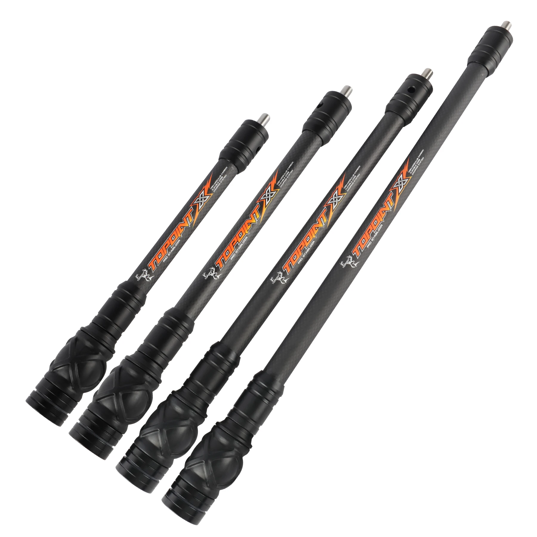 Arco compuesto tiro con arco 3K amortiguador de carbono 8/10/12/15 pulgadas estabilizador de arco amortiguador reducir la vibración arco recurvo tiro con arco - imagen 4