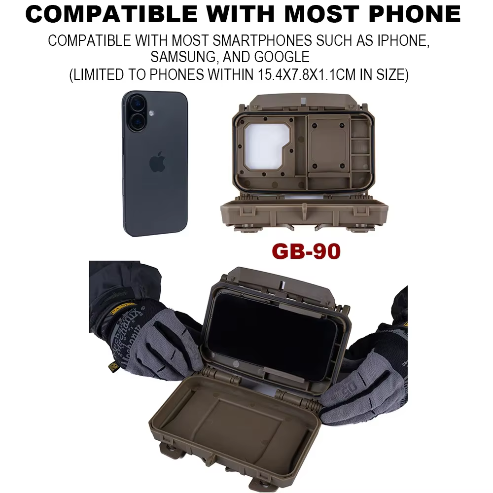 Bolso táctico MOLLE V2 para smartphone – Compatible chalecos de caza - imagen 5