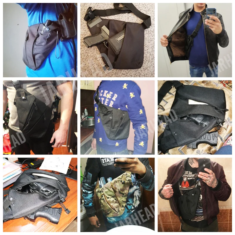 Funda portapistolas táctica de pecho antihurto en nailon - imagen 3