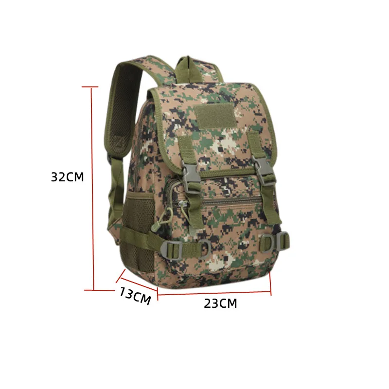 Mochila de doble hombro para deportes al aire libre para niños, senderismo, Camping, resistente al desgaste, paquete de entrenamiento militar escolar, equipo Real CS - imagen 5