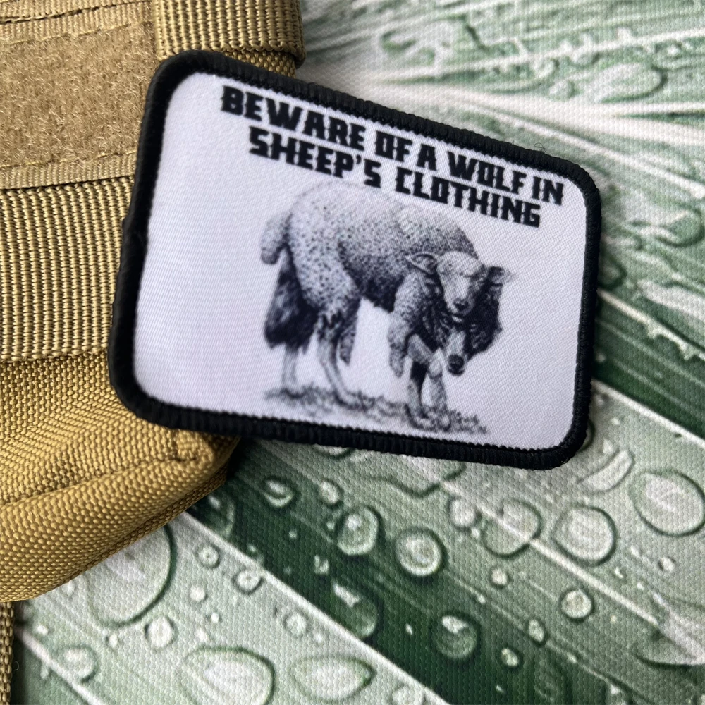 Rock-paper-scissors moral Badge Patches Tactical Army Backpack Hook and Loop Printed Stickers - imagen 3