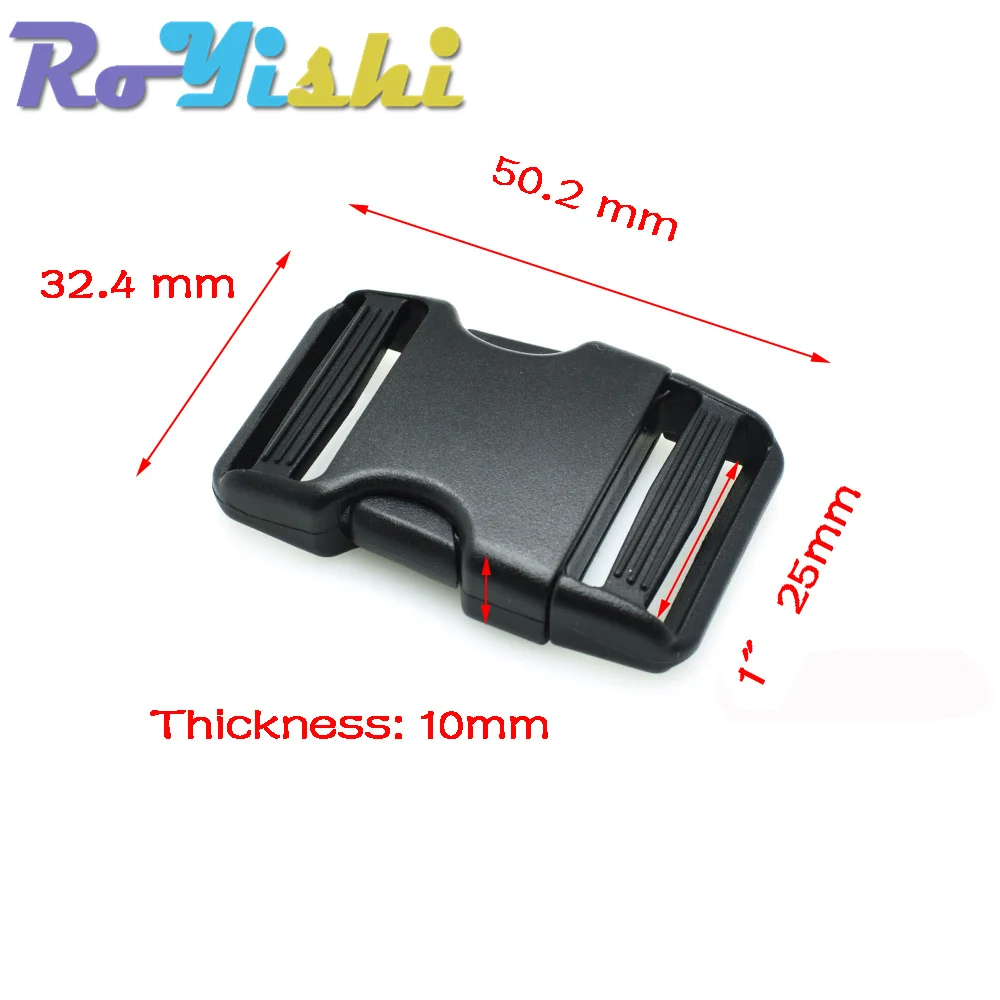 Hebilla de apertura lateral de 20mm, 25mm, 32mm y 38mm, cinturones ajustables dobles, correas para mochila táctica, correas para bolsas, accesorios - imagen 3