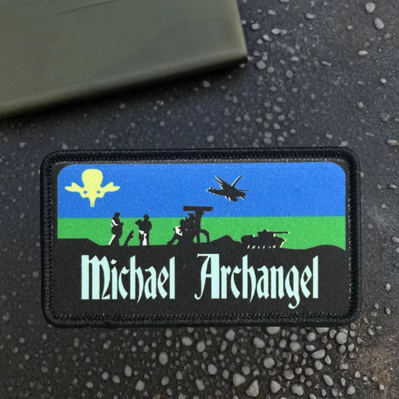 Parche táctico termoadhesivo San Miguel Arcángel para moral MOLLE - imagen 5