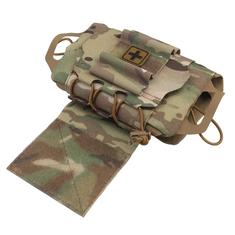 Bolsa de primeros auxilios mediana OPHIDIAN, kits IFAK de Velcro de despliegue rápido, bolsa MOLLE de emergencia para exteriores, accesorios para chaleco de caza - imagen 5