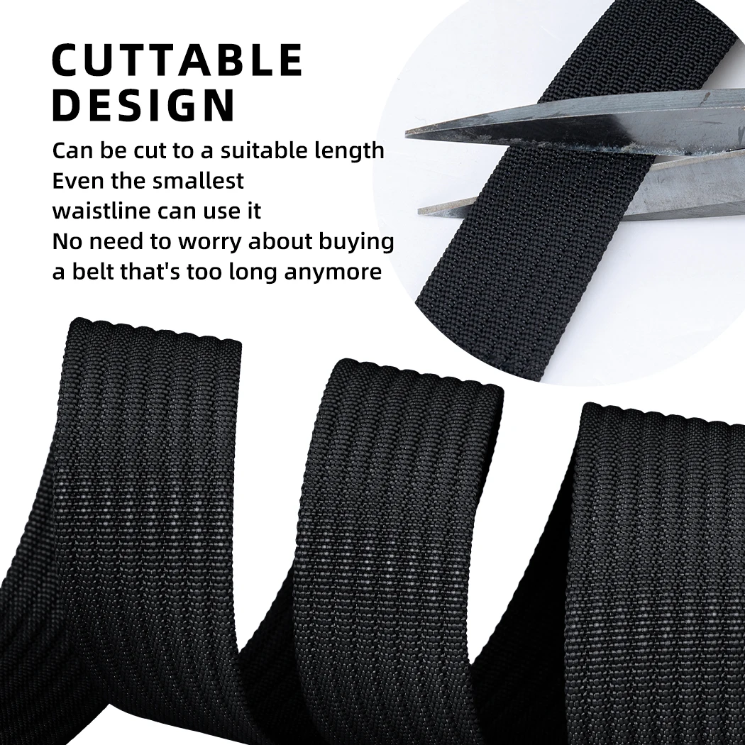 IDOGEAR Cinturón táctico para senderismo con caja de regalo, ligero, transpirable, sin metal, para viajes, gimnasio, viajes urbanos, regalo para hombres 3436 - imagen 4