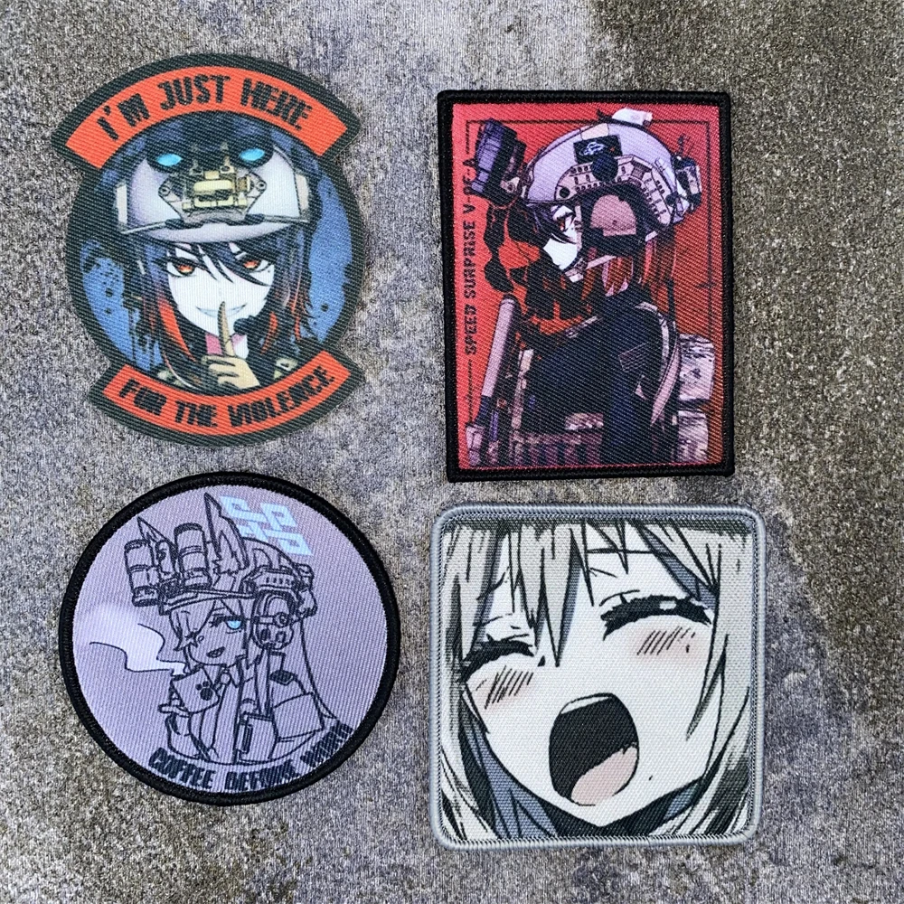 Anime un cierto científico Railgun Misaka Mikoto insignia de moral táctica parche archivo azul impresión gancho y bucle mochila militar pegatina