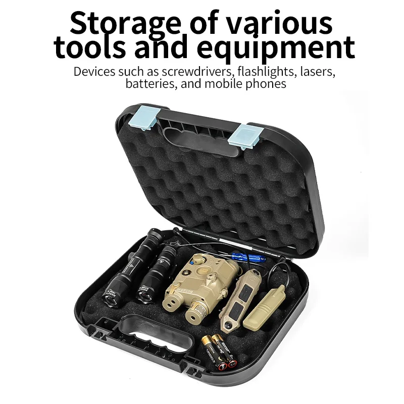 ABS GLOC G17 G18 G43 funda protectora de pistola ABS con funda protectora acolchada de espuma para pistola caja de almacenamiento impermeable - imagen 4