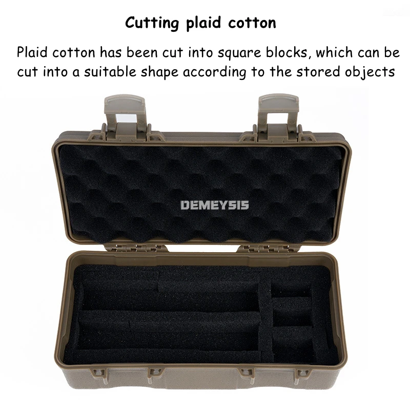 Estuche de equipo táctico con almohadillas de protección de esponja, herramientas de caza a prueba de golpes, almacenamiento de linterna, caja de herramientas de supervivencia para acampar - imagen 5