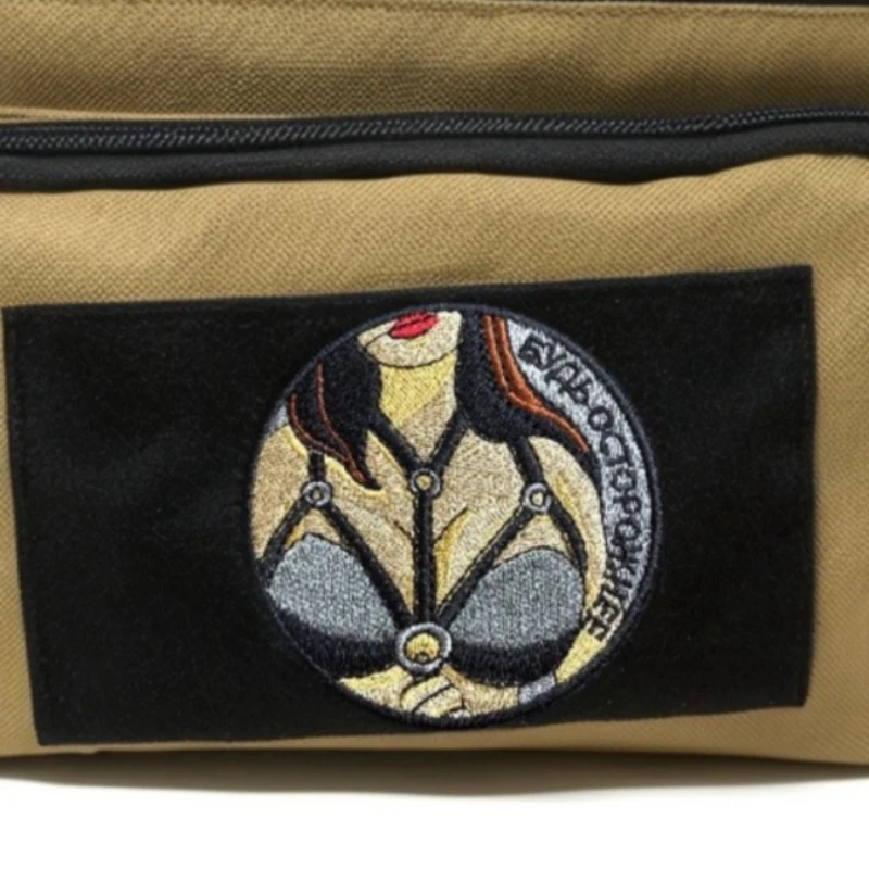 Parche bordado gótico para niña, arnés redondo de 8cm, diseño de sujetador, insignia de moral con gancho y bucle para chaqueta, mochila, chaleco