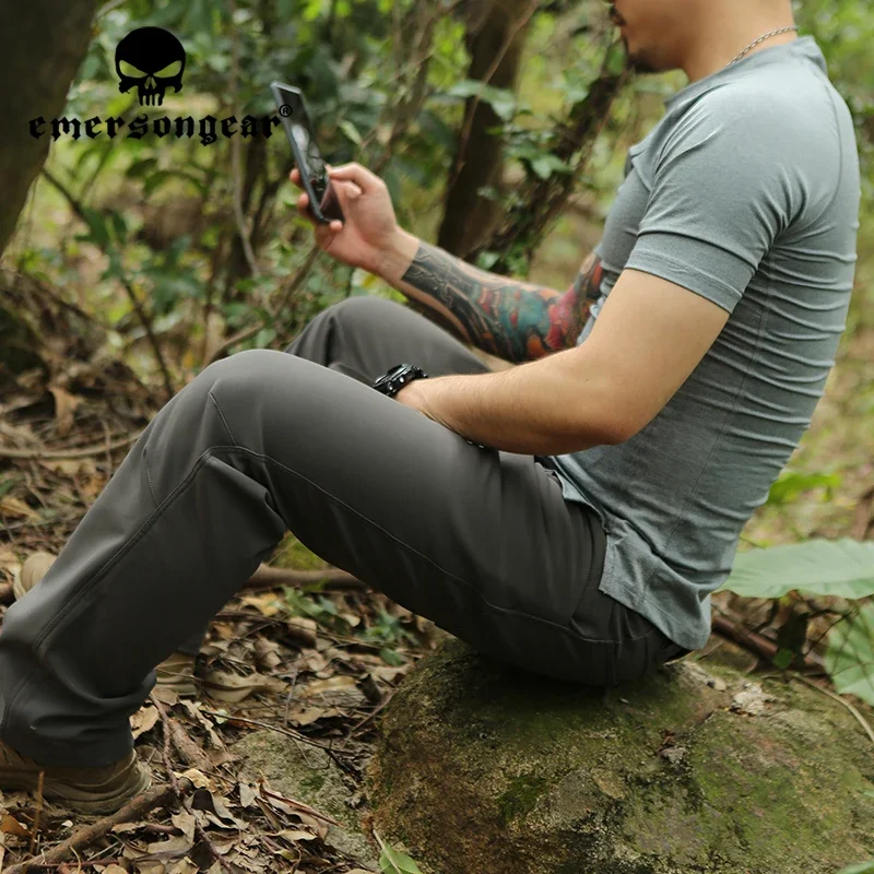 Emersongear BlueLabel Lynx pantalones tácticos de concha suave para hombre, pantalones Cargo deportivos, trabajo diario para ir al trabajo, senderismo al aire libre - imagen 5