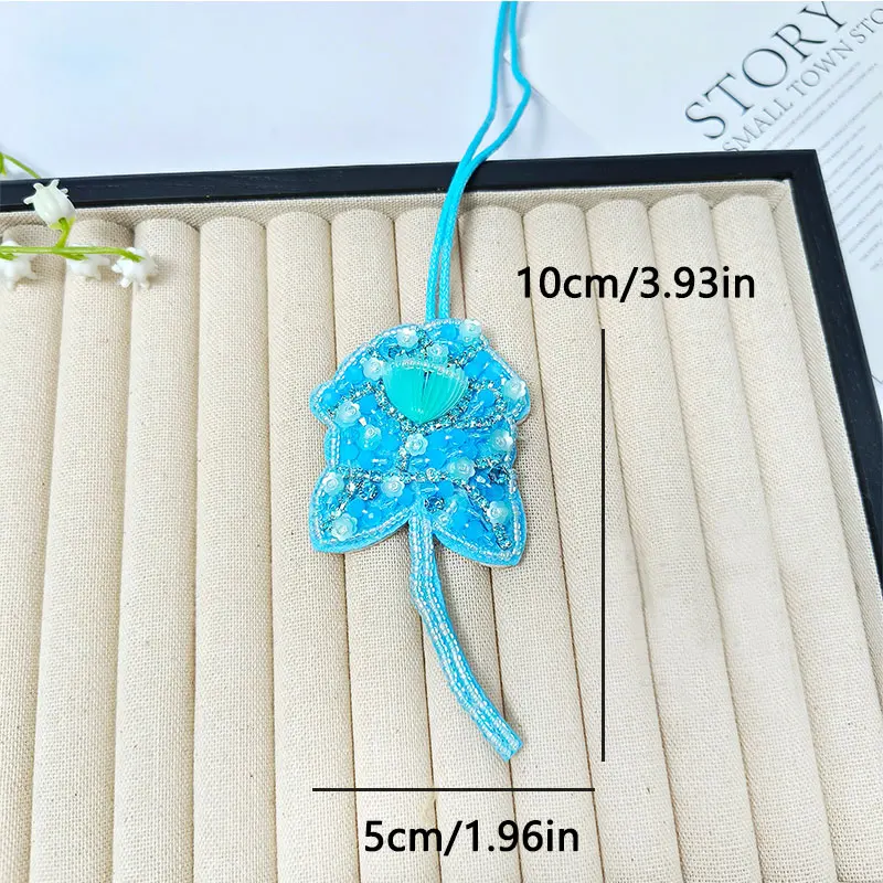 Parches de cuentas, dijes para bolso, Panda, lagarto, colgante, diamantes de imitación, Animal, bolso hecho a mano, colgante con cuerda, abalorio con cuentas, decoración, regalo DIY - imagen 3