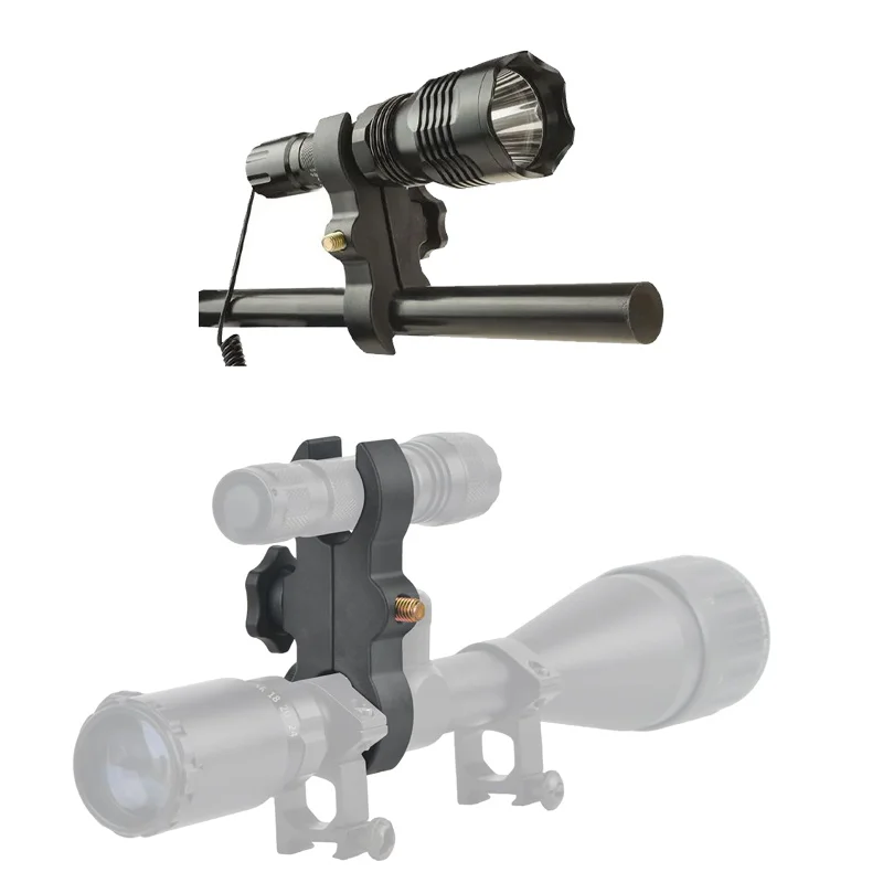 Soporte de montaje láser para linterna de alcance, montaje ajustable, binoculares de caza aptos con diámetros (25mm-30mm), para caza al aire libre - imagen 4