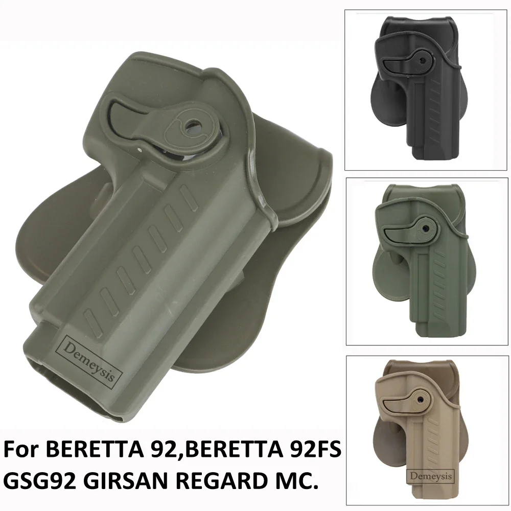 Funda táctica para pistola BERETTA 92,BERETTA 92FS GSG92 GIRSAN REGARD MC. Fundas para pistola de paleta OWB de mano derecha