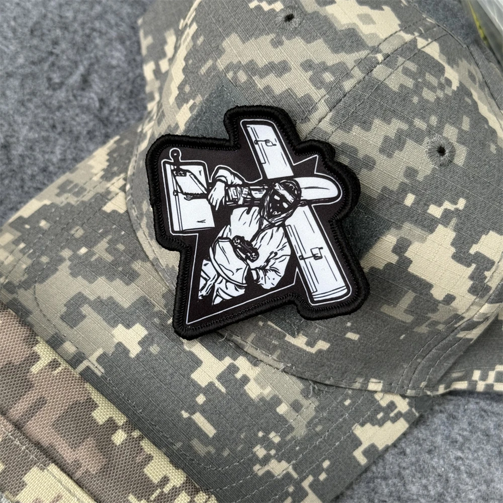 Parche Chevron "Modelador de aviones", insignia de moral táctica, emblema del ejército militar, pegatina para mochila, parches con gancho impreso para ropa