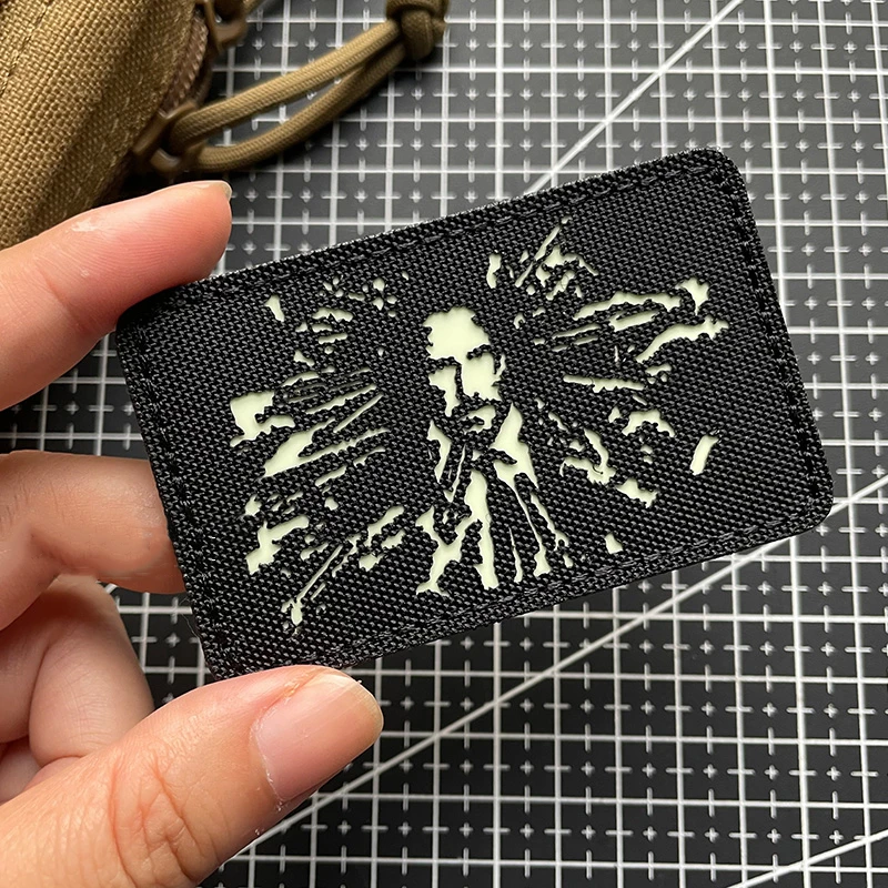 Parches luminosos tácticos, brazalete de nailon Reeves de ataque especial rápido para ropa, mochila, chaleco, insignia decorativa - imagen 4