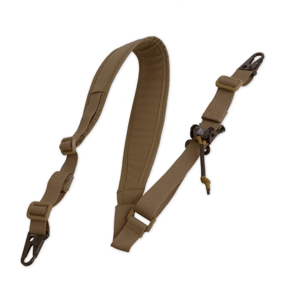 KRYDEX 500D táctico Rifle Sling correa de hombro Slingster 2 puntos acolchado pistola Sling hebilla de Metal escopeta cinturón accesorios de caza - imagen 4