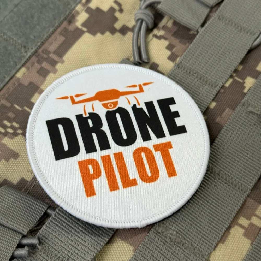 DRONE PILOT-insignia de moral divertida, parches impresos para ropa, brazalete táctico militar personalizado, pegatinas para mochila con gancho y bucle - imagen 5