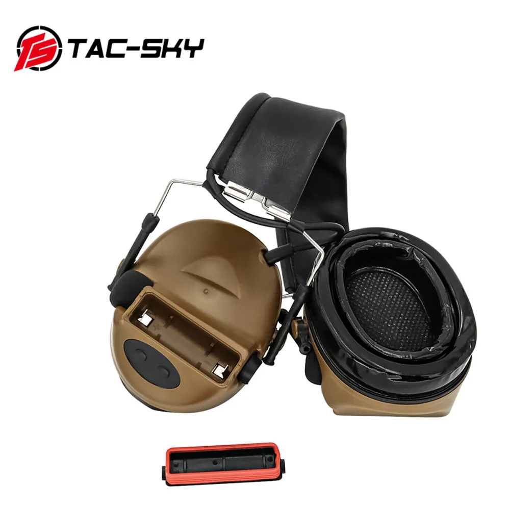 TAC-SKY auriculares tácticos COMTA II IPSC sin micrófono orejeras de silicona cancelación electrónica de ruido protección auditiva auriculares de tiro - imagen 2