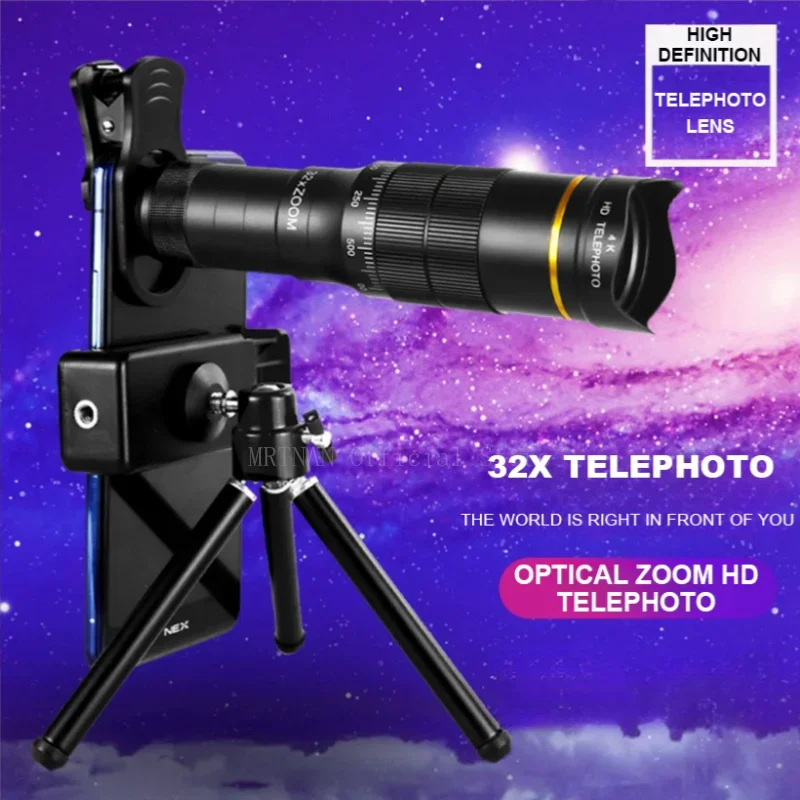 32x 22x 4K Professionelle Teleskop Monokulare HD Zoom Telefon Objektiv Kamera Tele Mit Stativ Metall Teleskop Für tourismus Camping - imagen 2