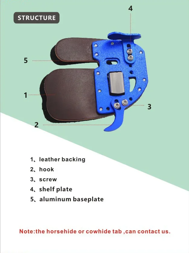 Pestaña de dedo de tiro con arco DECUT RUGB, Protector de dedo de tiro con arco izquierdo y derecho, almohadilla de protección, pestaña de guante para Protector de dedo de arco - imagen 5